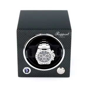 Rapport Evo Cube Single Watch Winder - Carbon Fiber