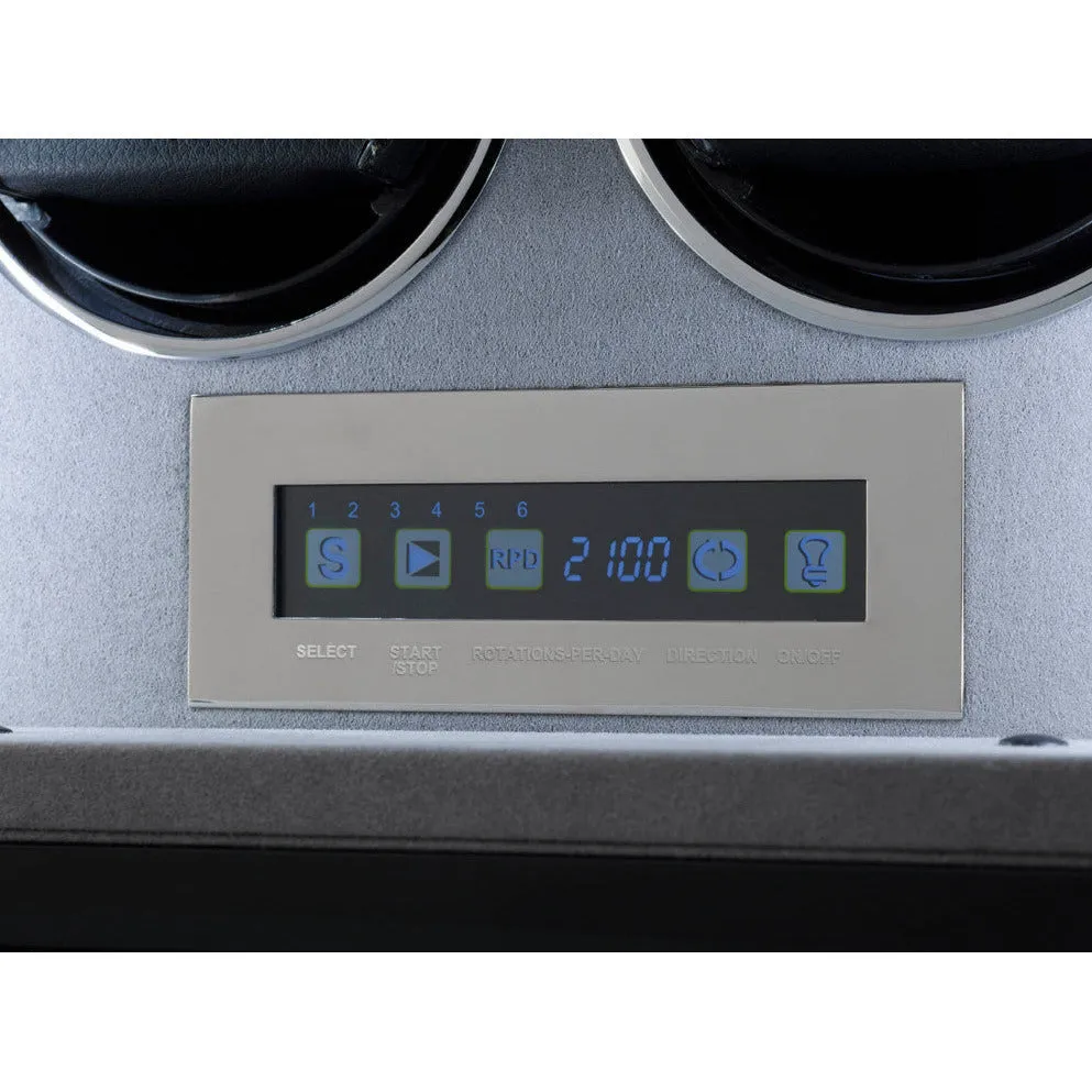 Rapport - Formula Quad Watch Winder in Ebony | W554