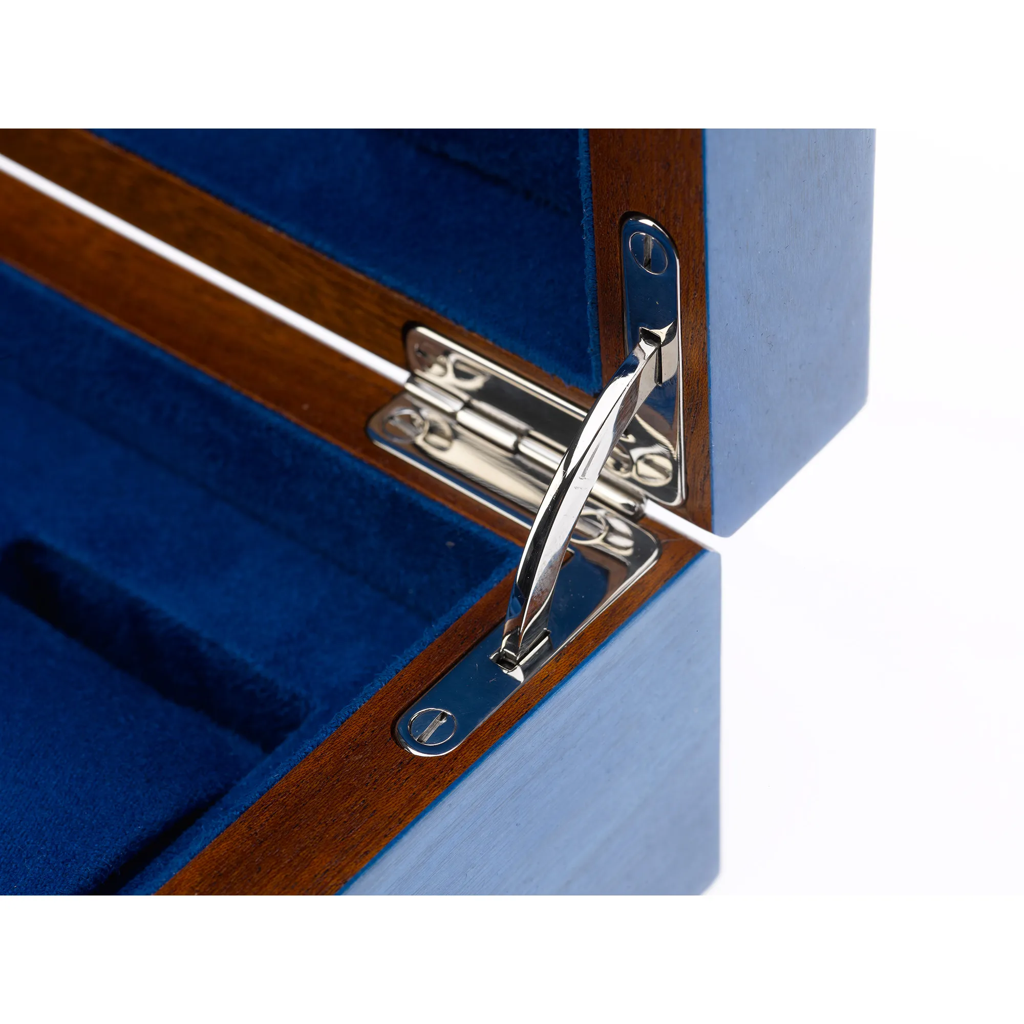 Rapport - Heritage 8 Watch Box in Blue Lacquer | L403