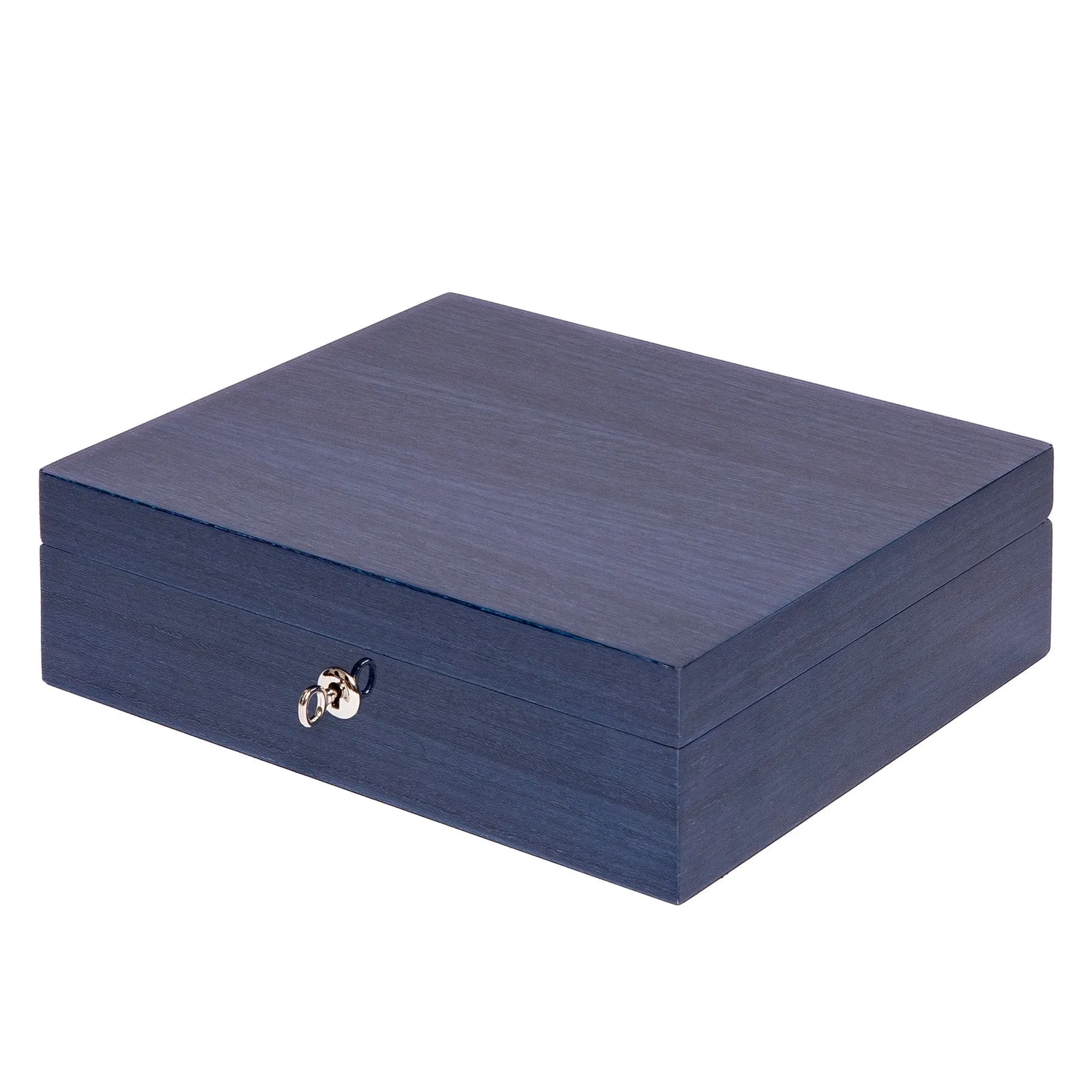 Rapport - Heritage 8 Watch Box in Blue Lacquer | L403