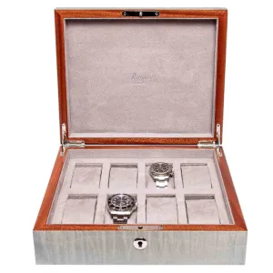Rapport - Heritage 8 Watch Box in Grey Lacquer | L416