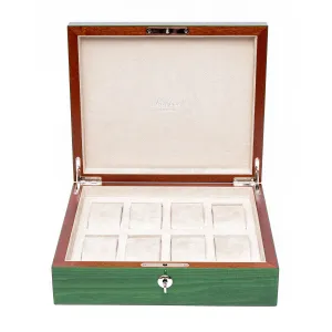 Rapport Heritage Chroma Eight Watch Box Case - Green