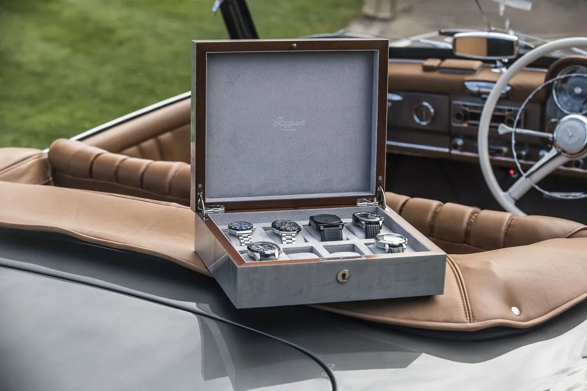 Rapport Heritage Chroma Eight Watch Box Case - Grey