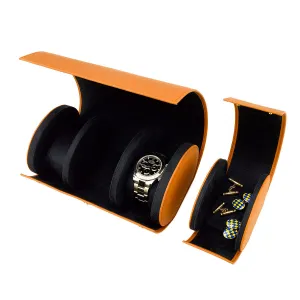 Rapport - Hyde Park Multi Watch Roll in Tan Leather | D285
