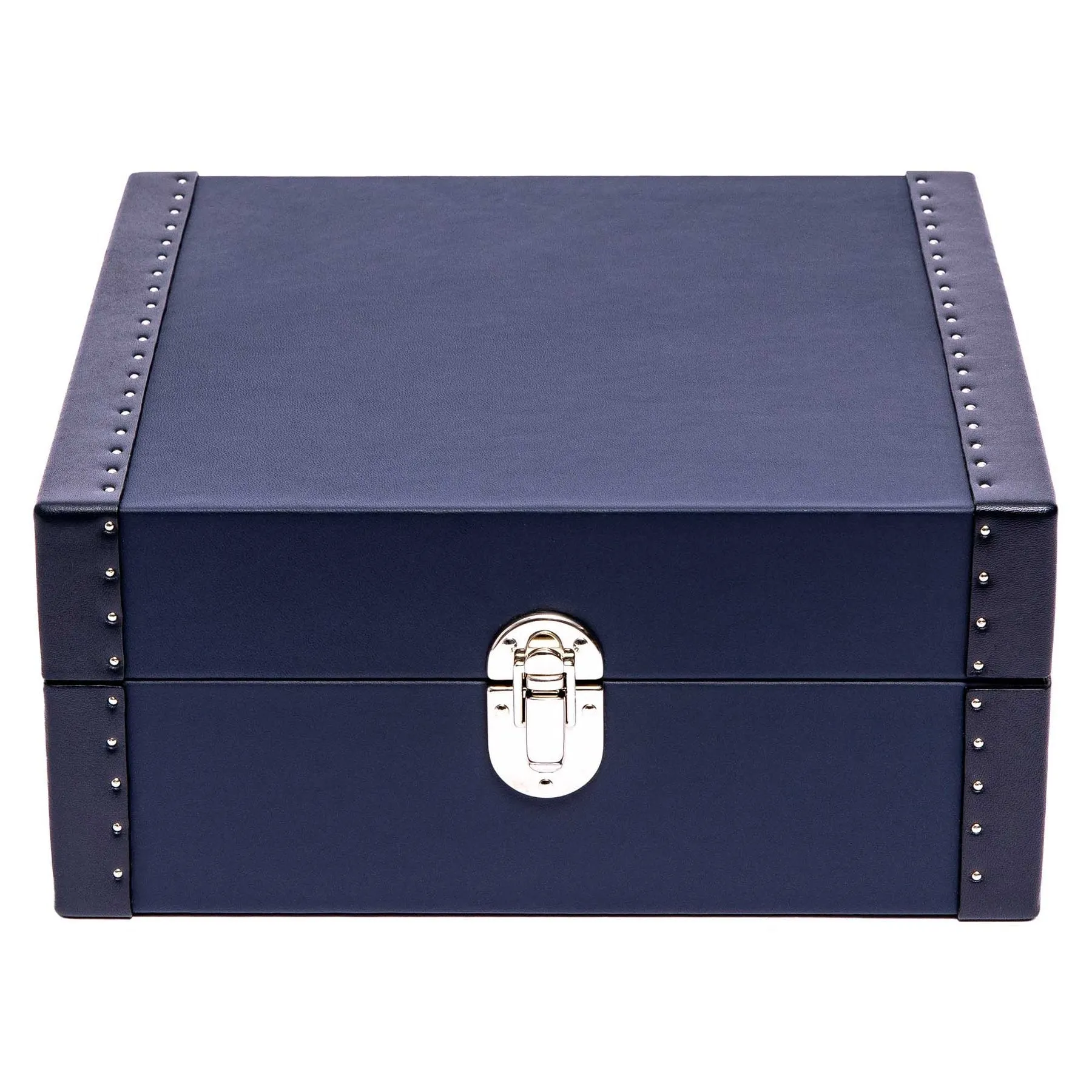 Rapport - Kensington Multi-storage Watch Box in Blue Leather | L321