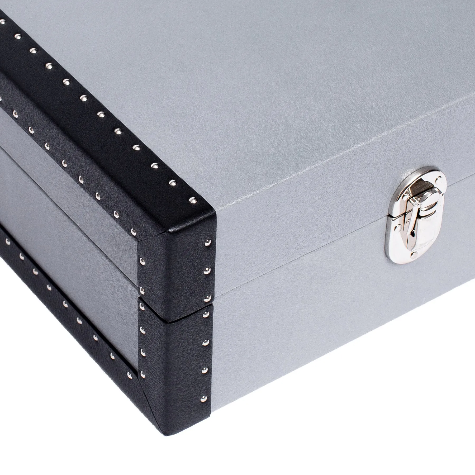 Rapport - Kensington Multi-storage Watch Box in Grey Leather | L336
