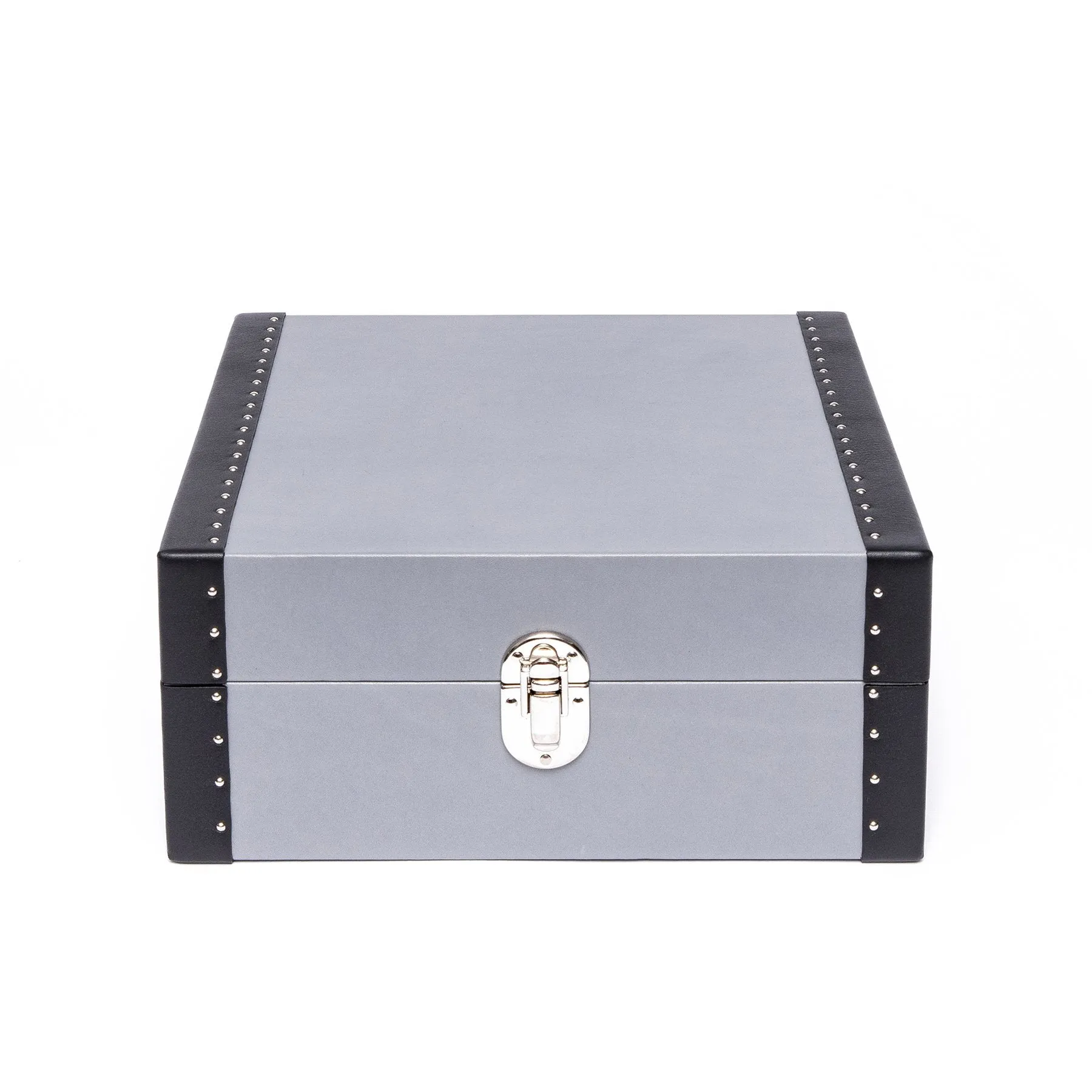 Rapport - Kensington Multi-storage Watch Box in Grey Leather | L336