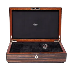Rapport - Mayfair 10 Watch Box in Macassar | L277