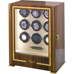 Rapport - Paramount 9-Unit Watch Winder in Walnut | W309
