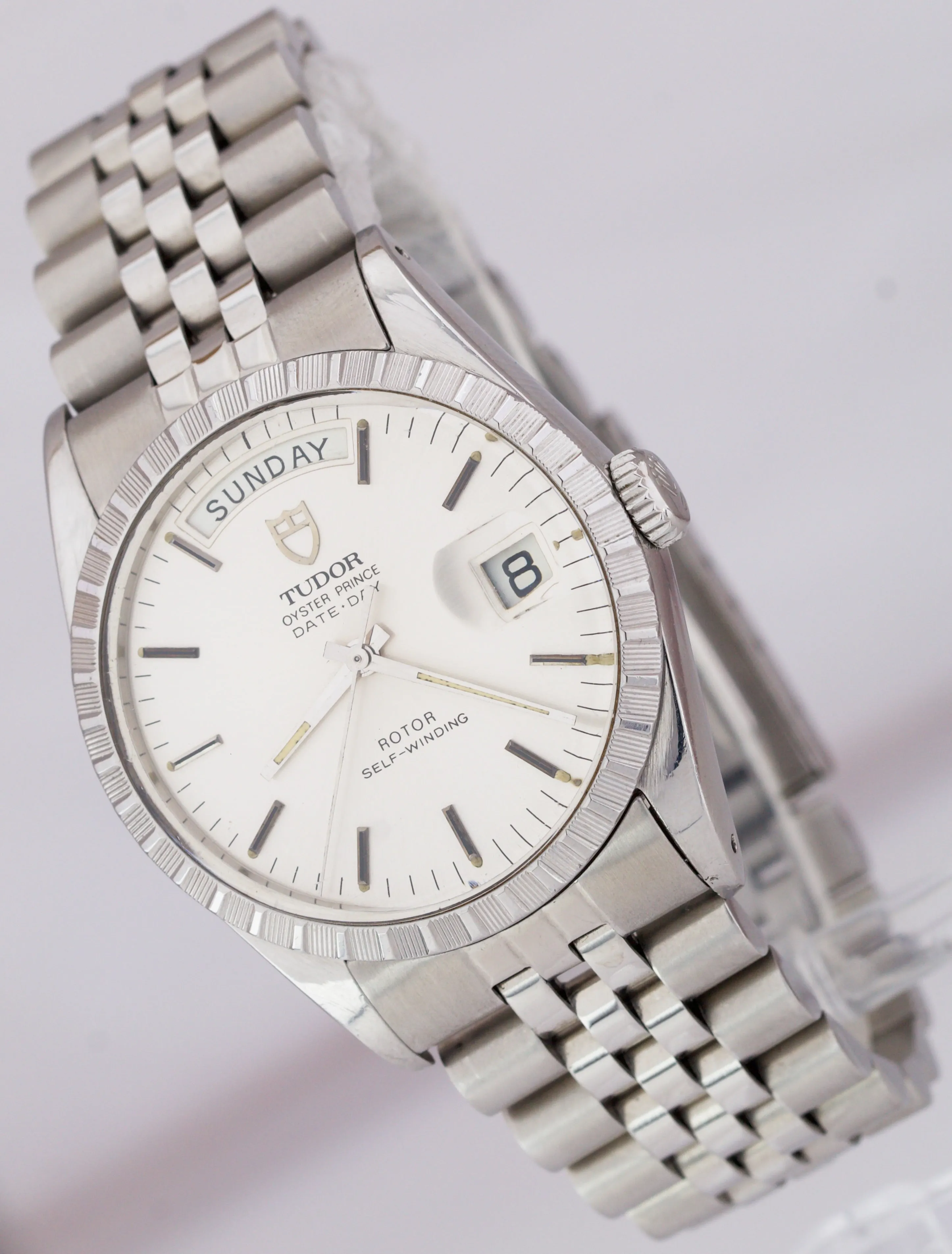 RARE Men's Vintage Tudor Oyster Prince Day-Date 36mm Stainless Steel Watch 94510