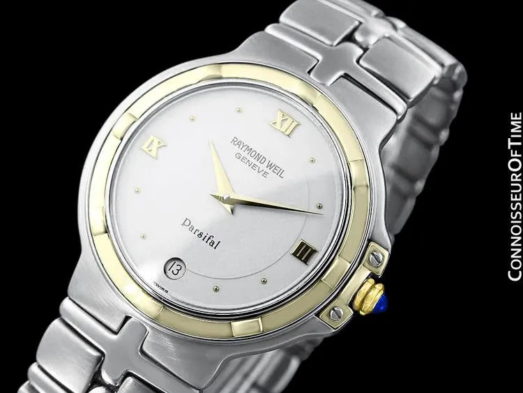 Raymond Weil Parsifal Mens Two-Tone Watch, Ref. 9188 - Stainless Steel & Solid 18K Gold