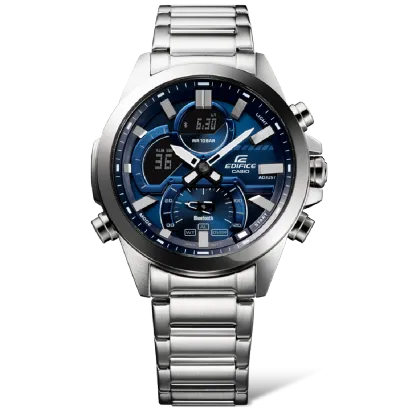 Reloj Edifice casual correa de Acero inoxidable ECB-30D-2A