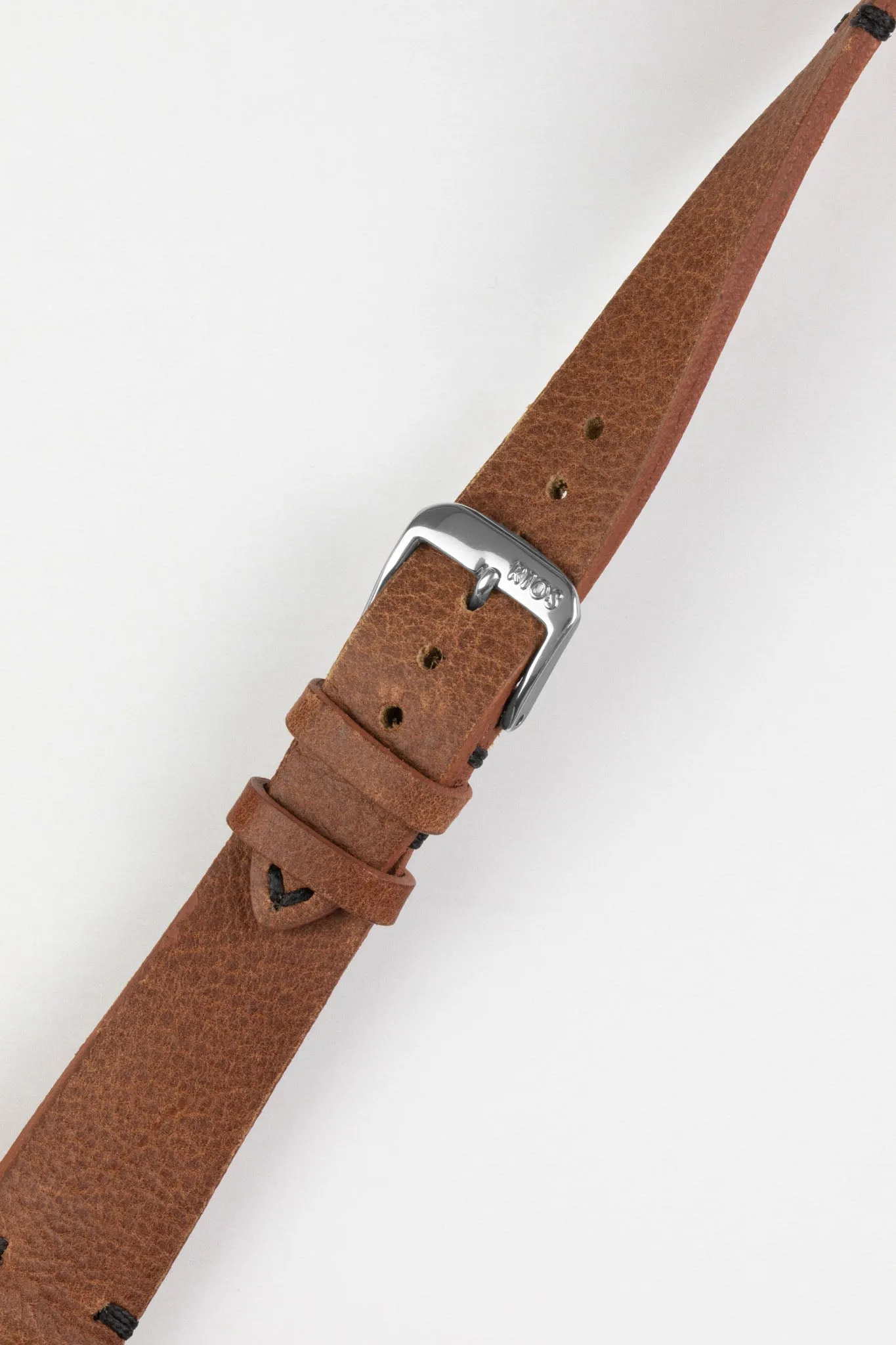 RIOS1931 WALKER Genuine Vintage Leather Watch Strap in MAHOGANY