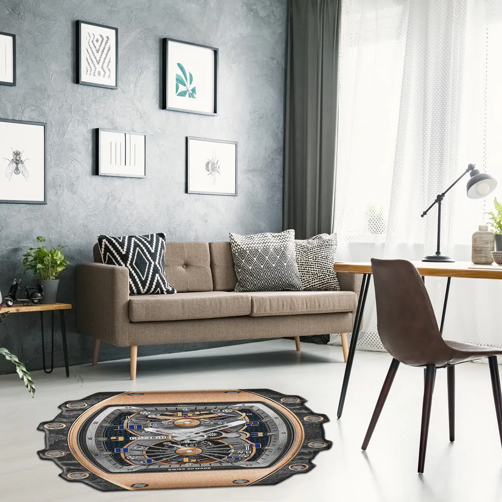 RM 21-01 Aerodyne Graphic Area / Throw Rug - 6.5' X 6.25'