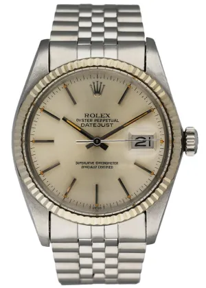 Rolex Datejust 16014 Silver Dial Mens Watch