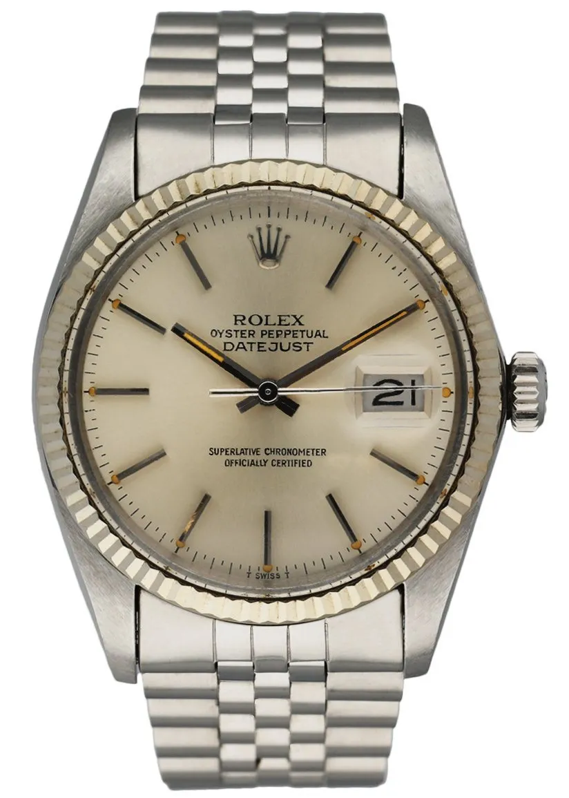 Rolex Datejust 16014 Silver Dial Mens Watch