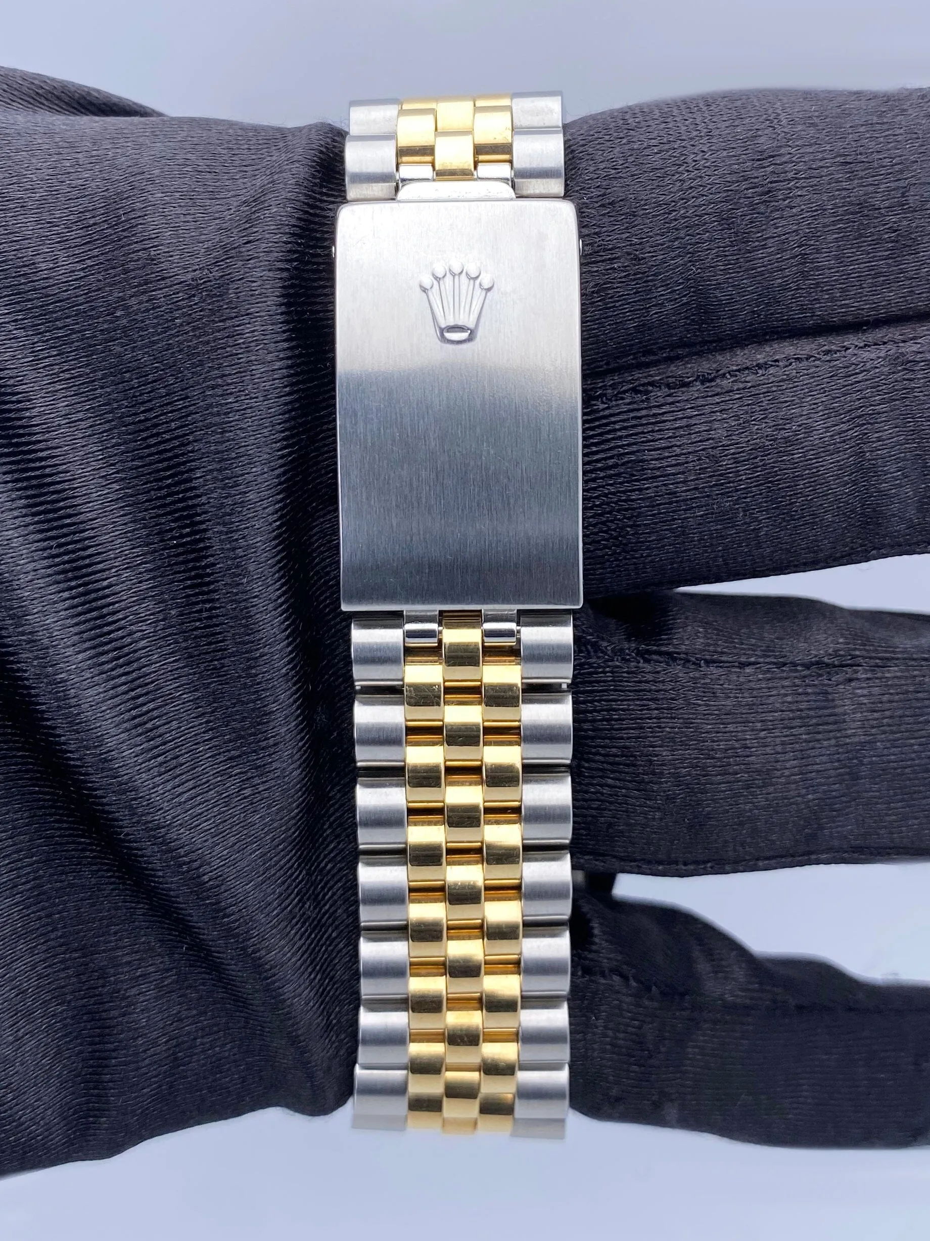Rolex Datejust 16233 Diamond Black Dial Mens Watch Box Papers