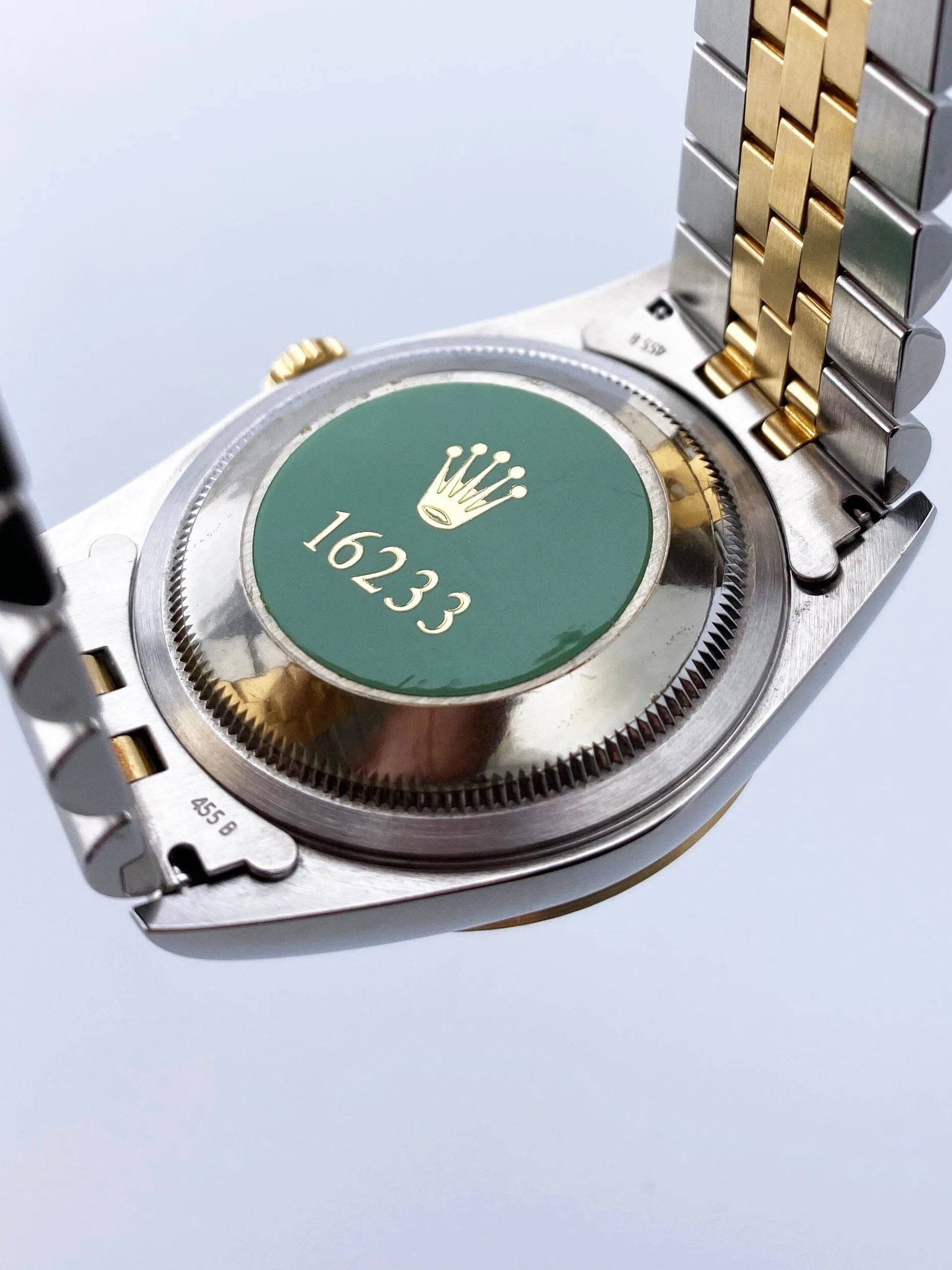 Rolex Datejust 16233 Diamond Black Dial Mens Watch Box Papers