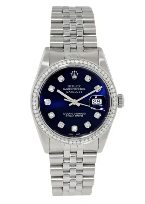 Rolex Datejust 16234 Diamond Men Watch