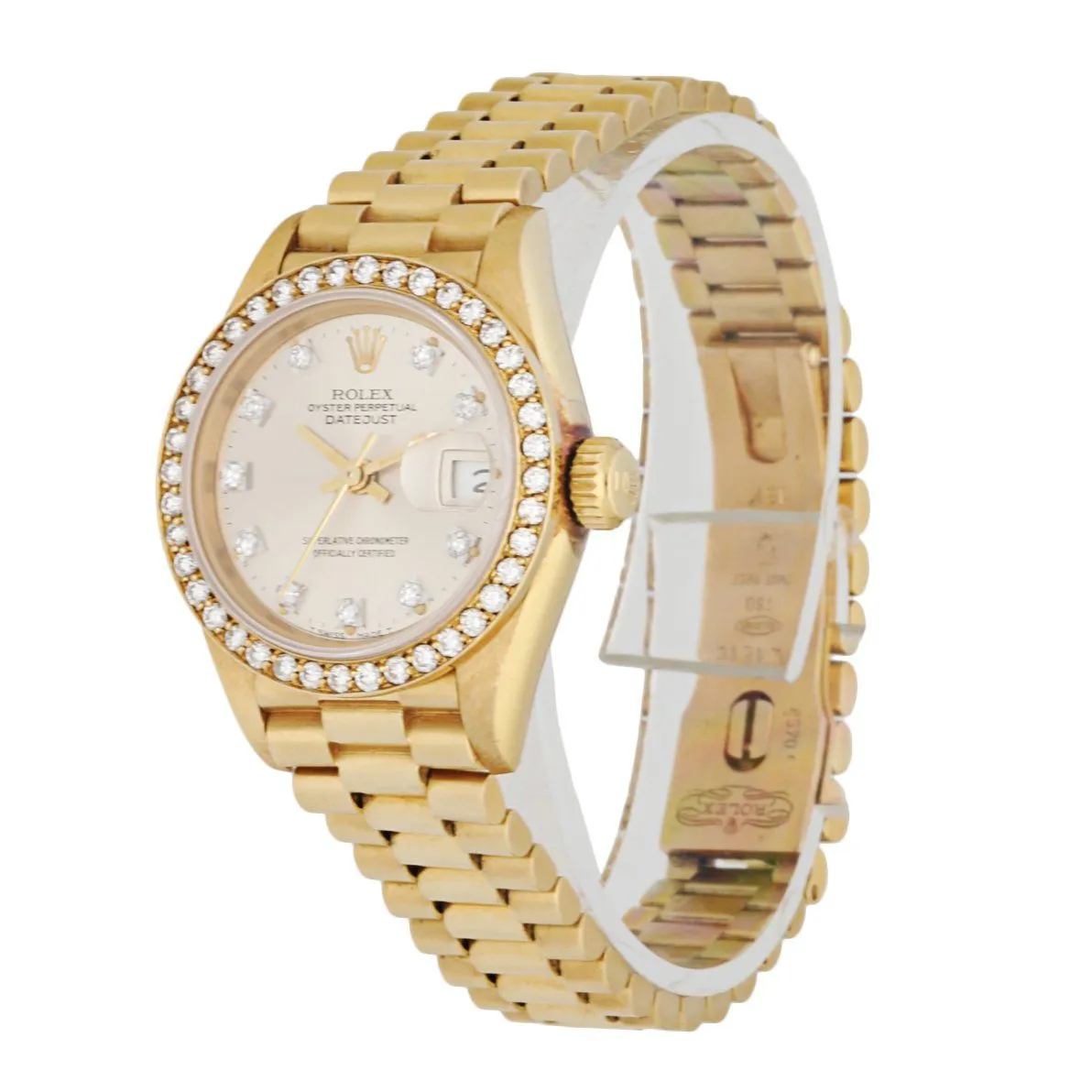 Rolex Datejust 69138 Diamond Dial and Bezel  Ladies Watch