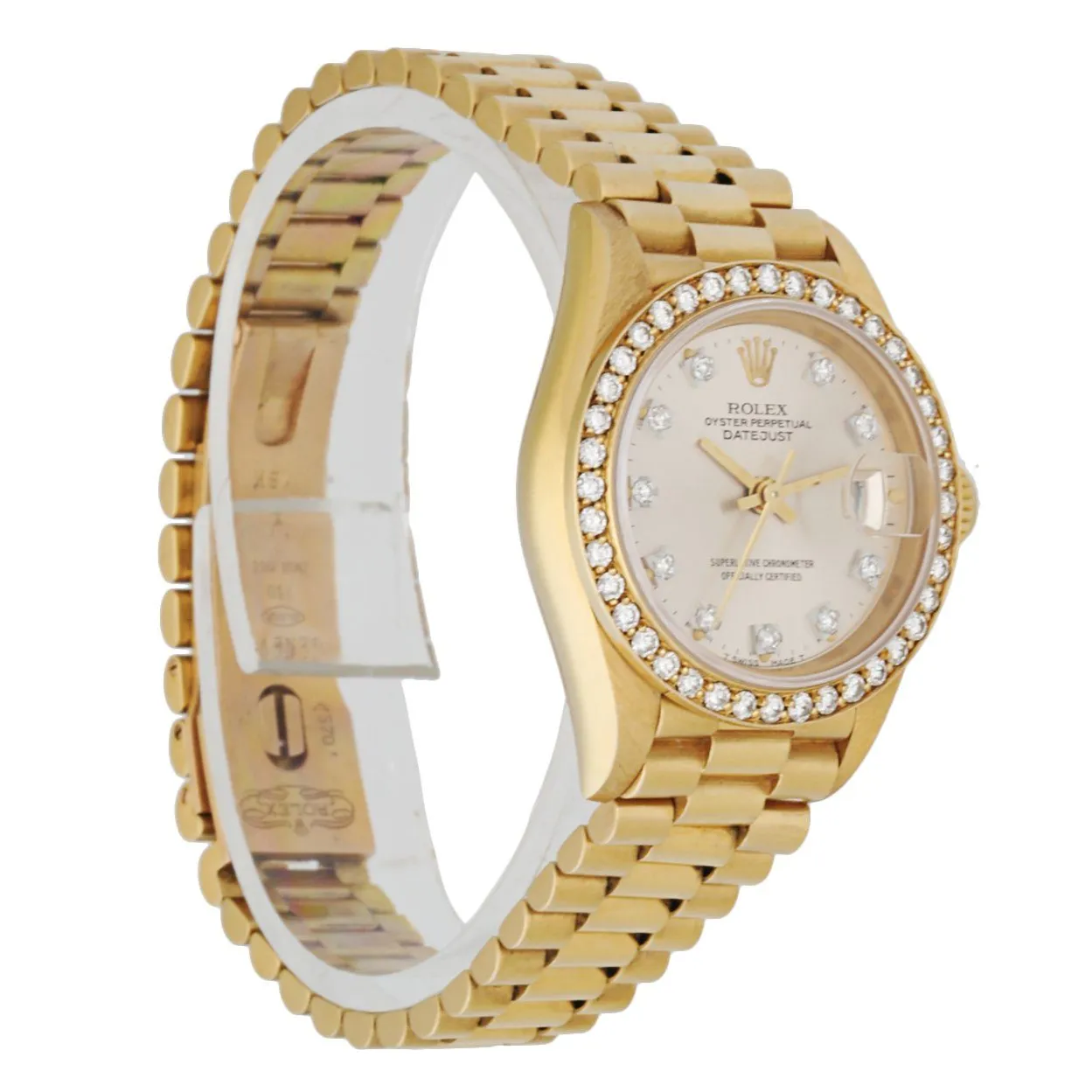 Rolex Datejust 69138 Diamond Dial and Bezel  Ladies Watch