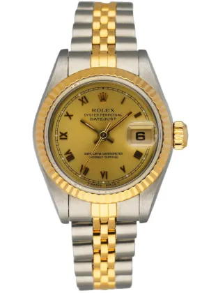 Rolex Datejust 69173 Champagne Dial Ladies Watch