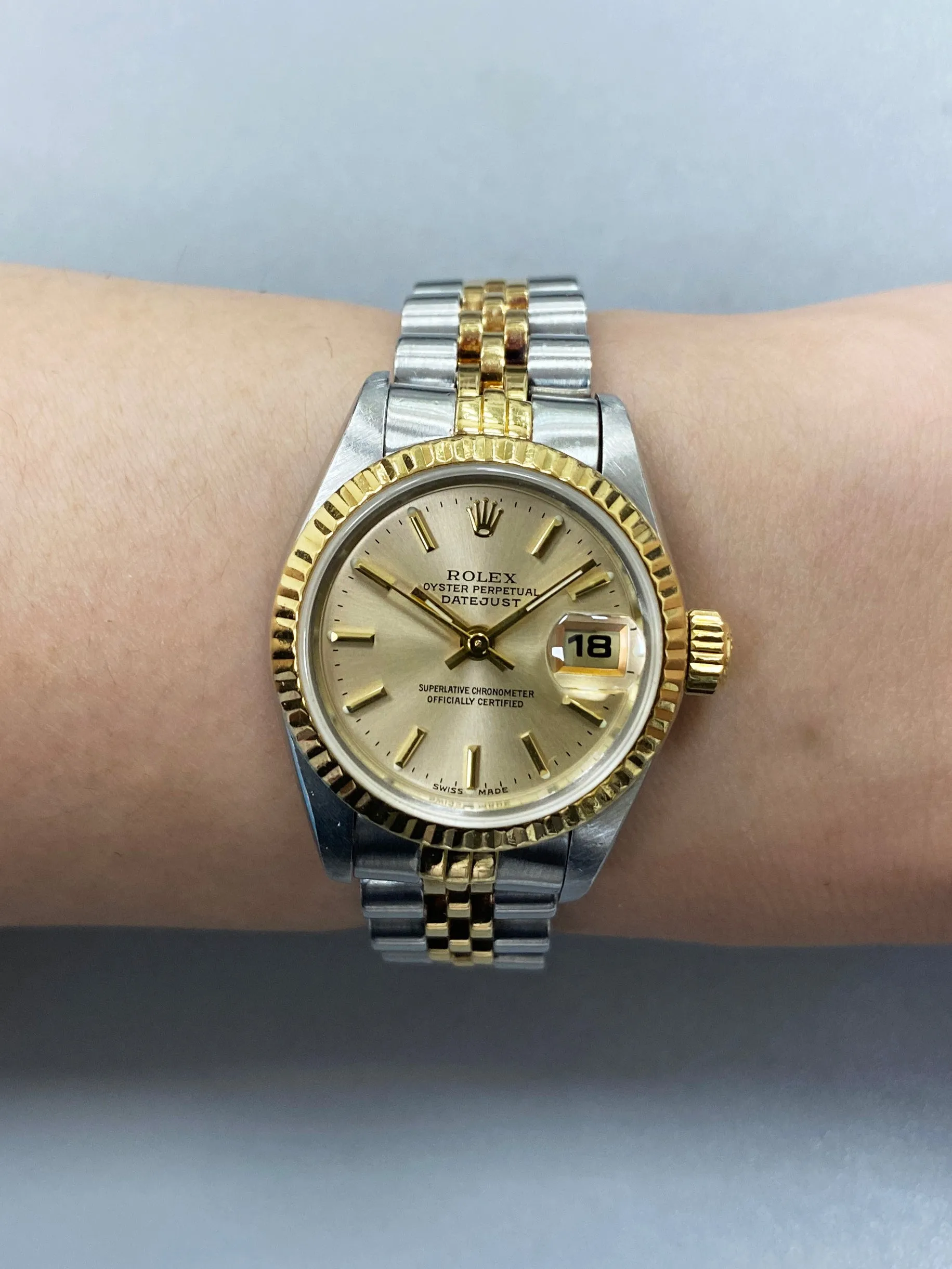 Rolex Datejust 69173 Champagne Dial Ladies Watch