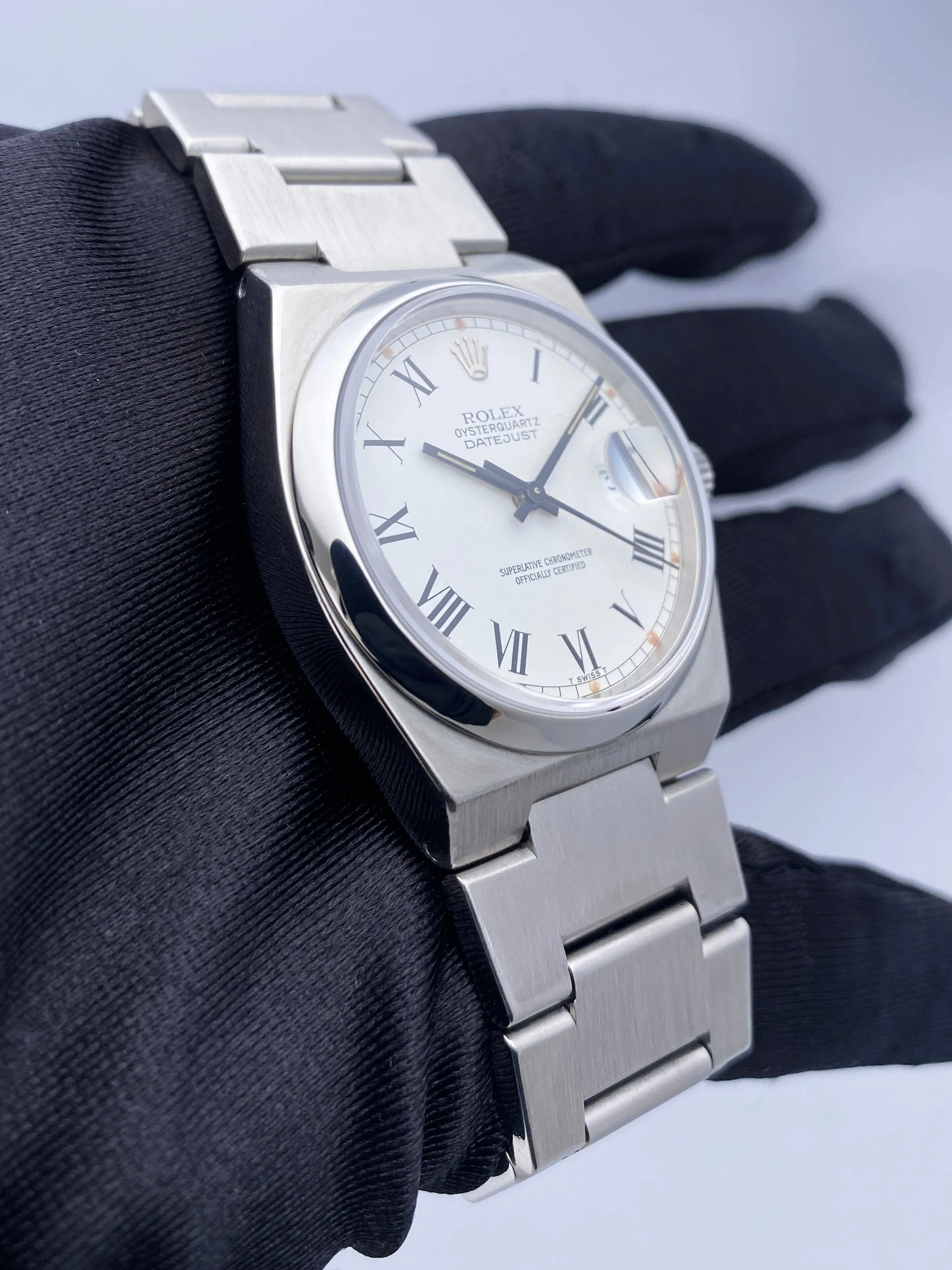 Rolex Datejust Oysterquartz 17000 "Buckley Dial" Steel Mens Watch