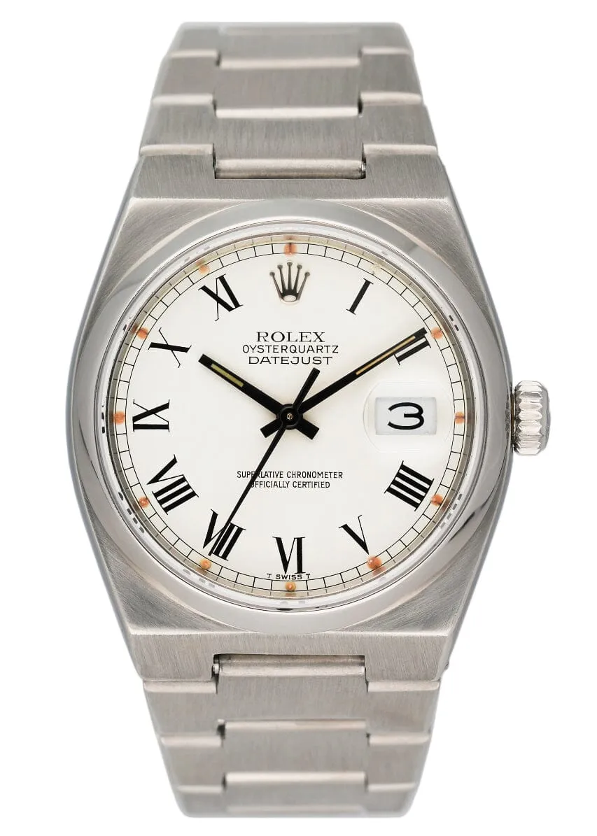 Rolex Datejust Oysterquartz 17000 "Buckley Dial" Steel Mens Watch