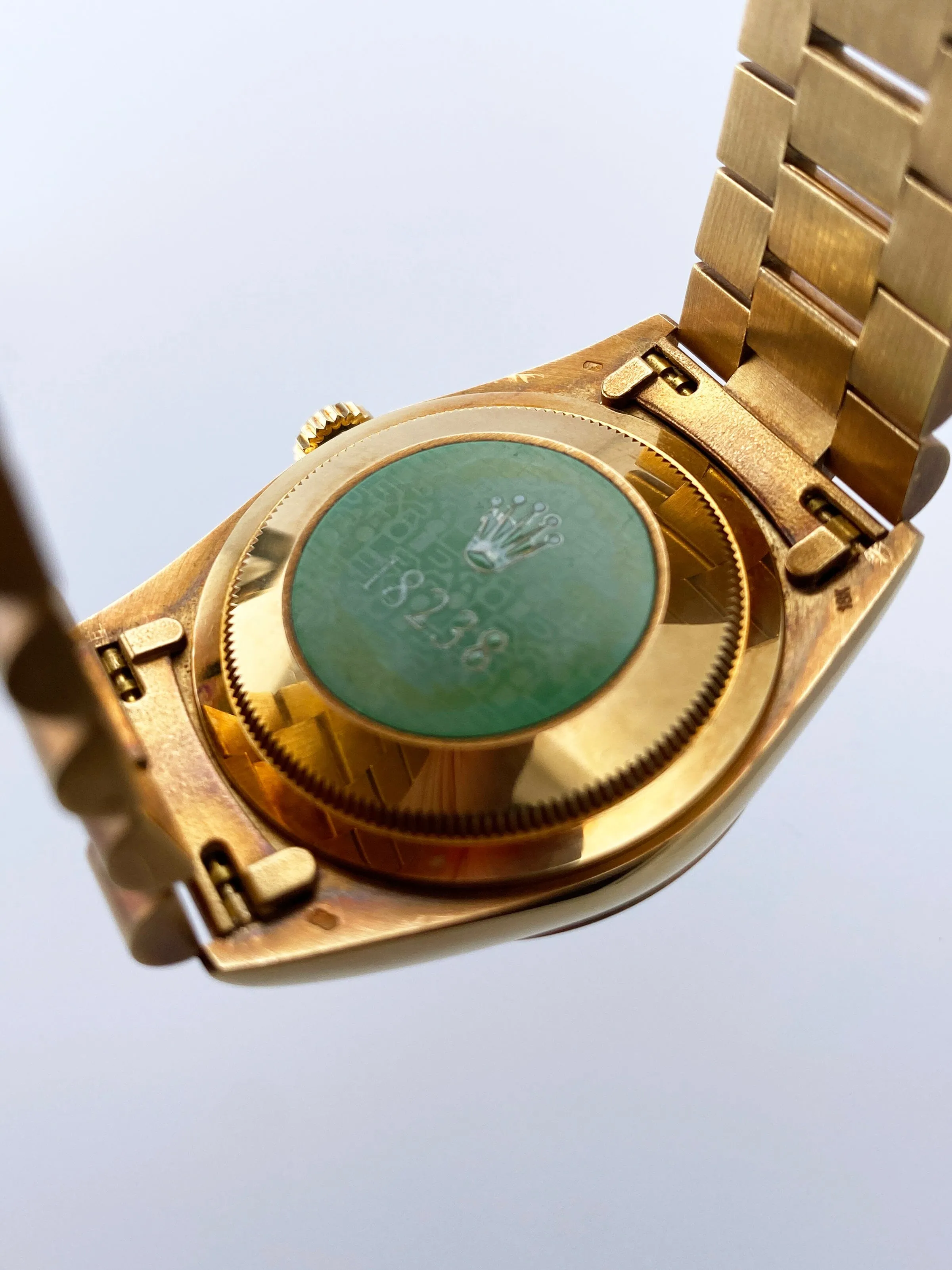 Rolex Day Date 18238 18K Yellow Gold Mens Watch Papers