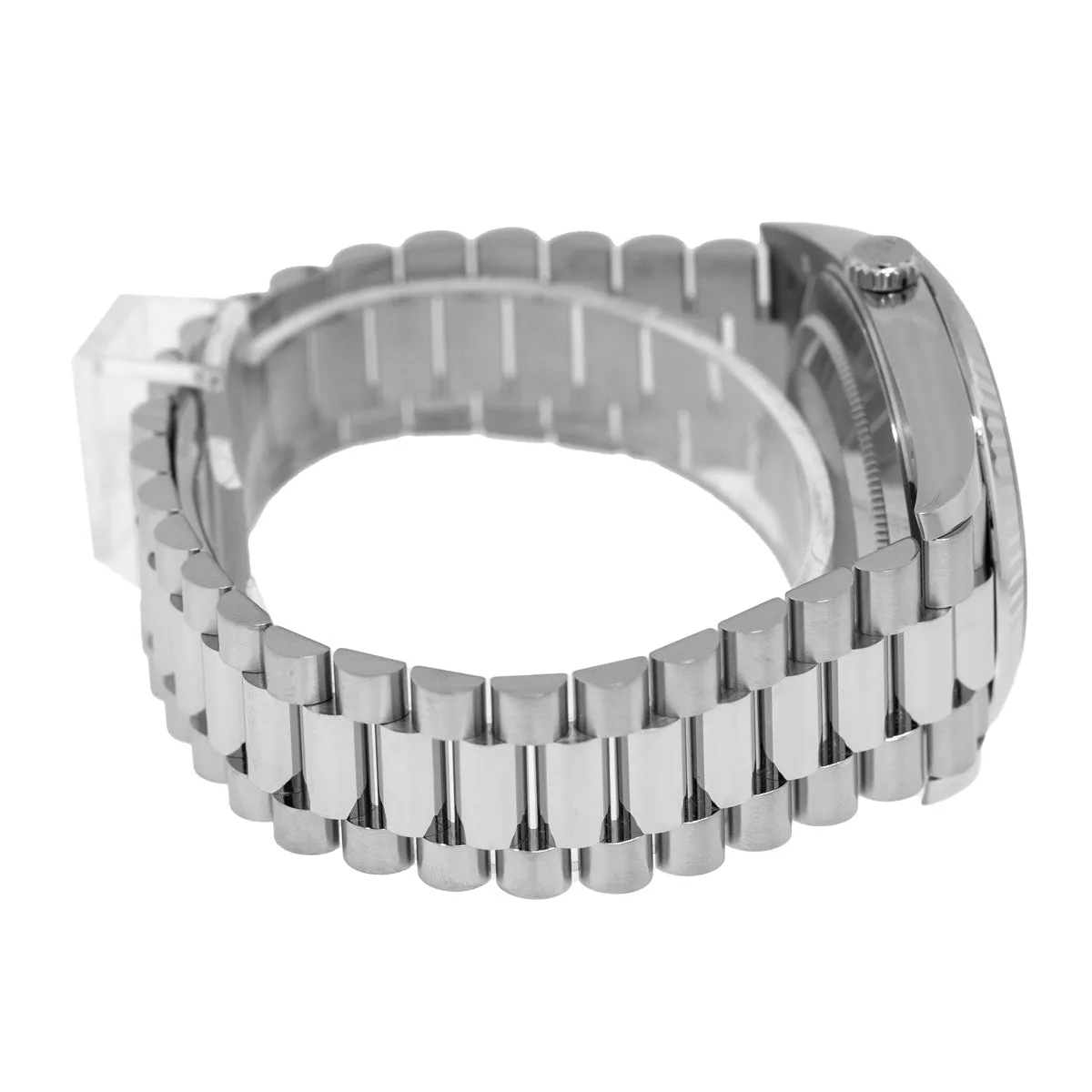 Rolex Day-Date 40mm White Gold Blue Roman Dial President 228239