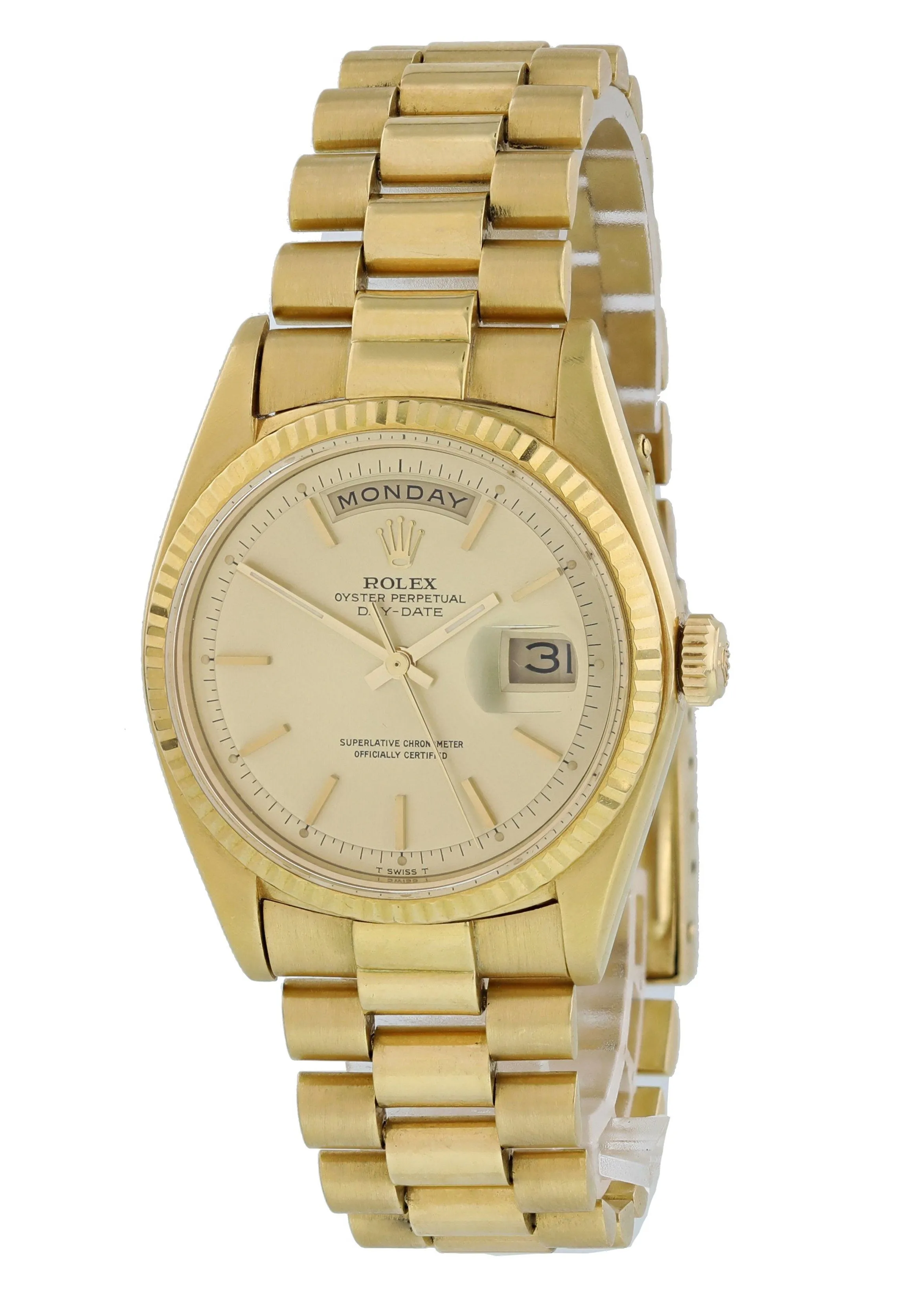 Rolex Day-Date President 1803 18K Yellow Gold Mens Watch