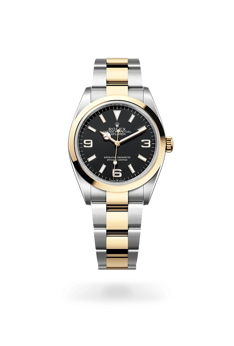 Rolex Explorer 36 in Yellow Rolesor - combination of Oystersteel and yellow gold, M124273-0001 | Walters & Hogsett