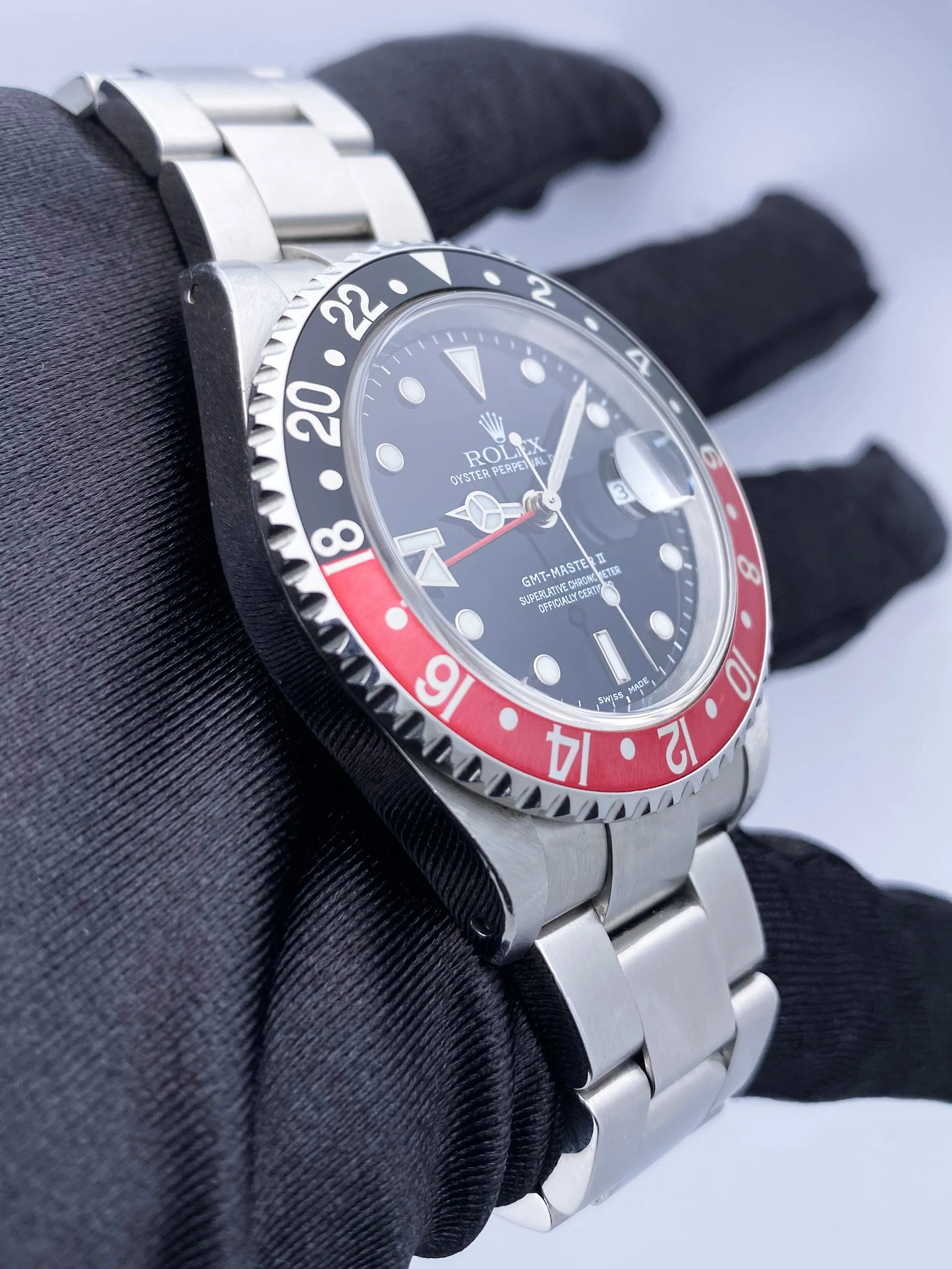 Rolex GMT Master II 16710 "Coke" Bezel Mens Watch Box Papers
