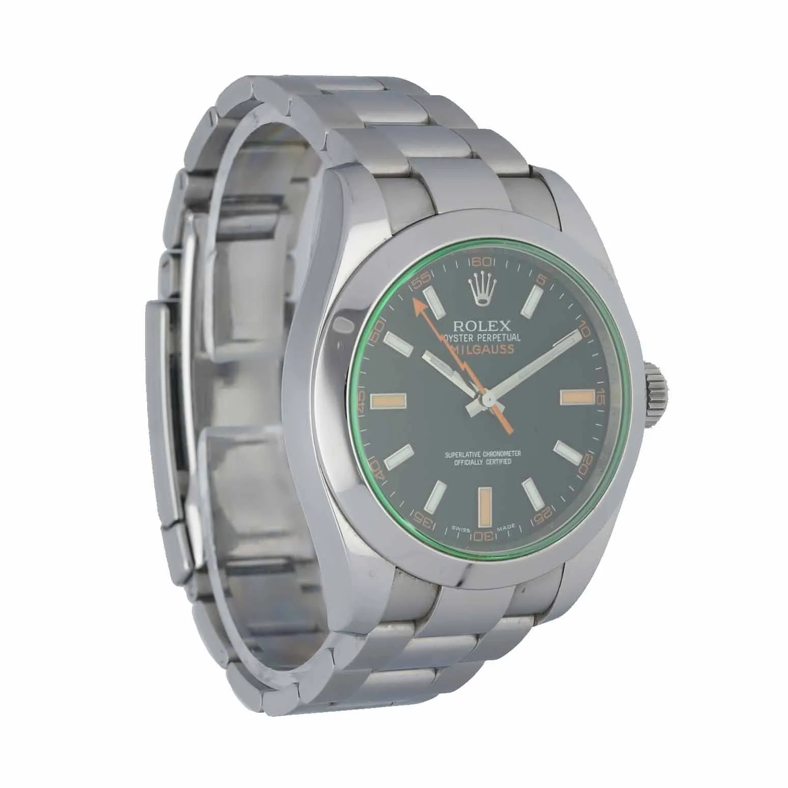 Rolex Milgauss 116400GV Mens Watch Box & Papers