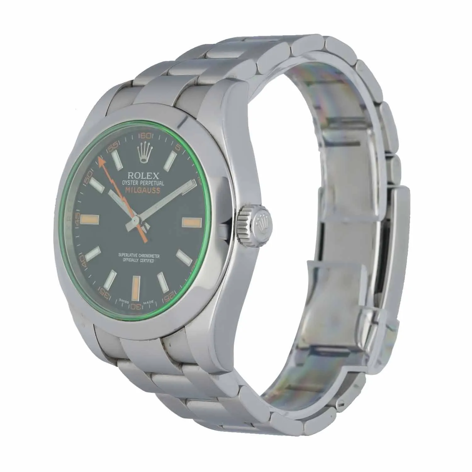 Rolex Milgauss 116400GV Mens Watch Box & Papers