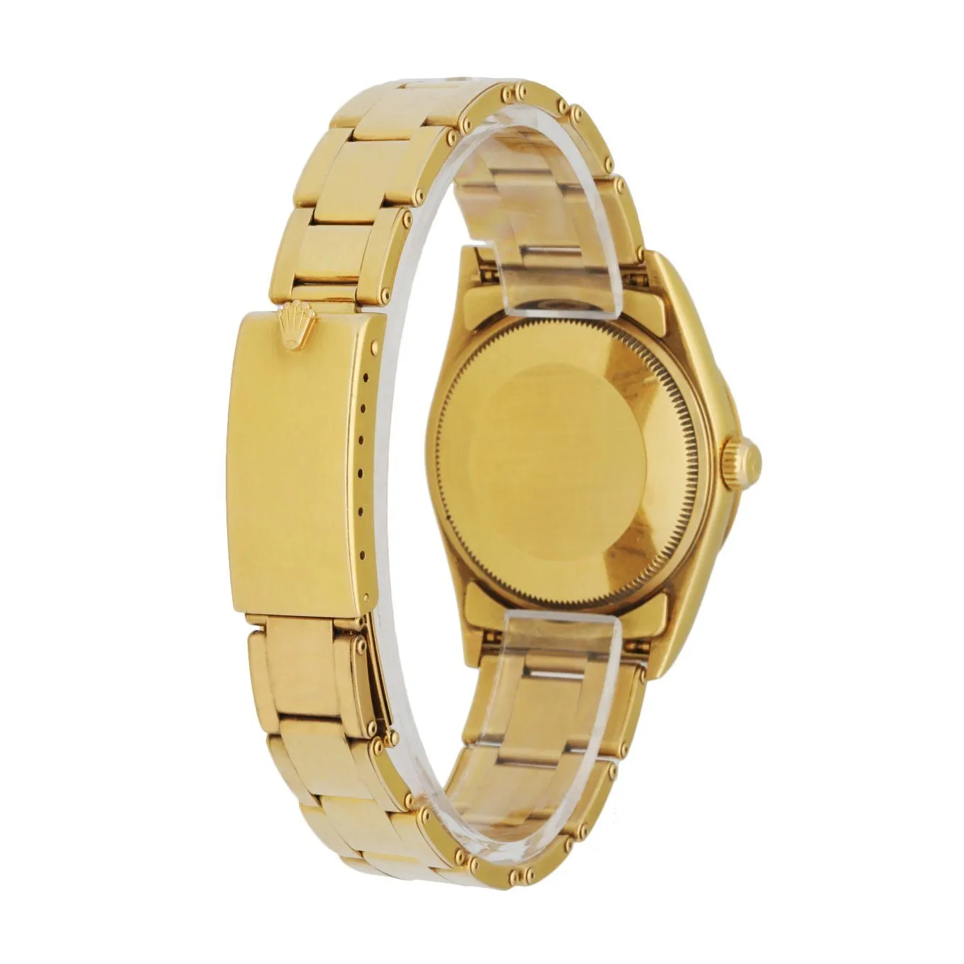Rolex Oyster Perpetual 14208 18K Yellow Gold Men's Watch Box & Papers