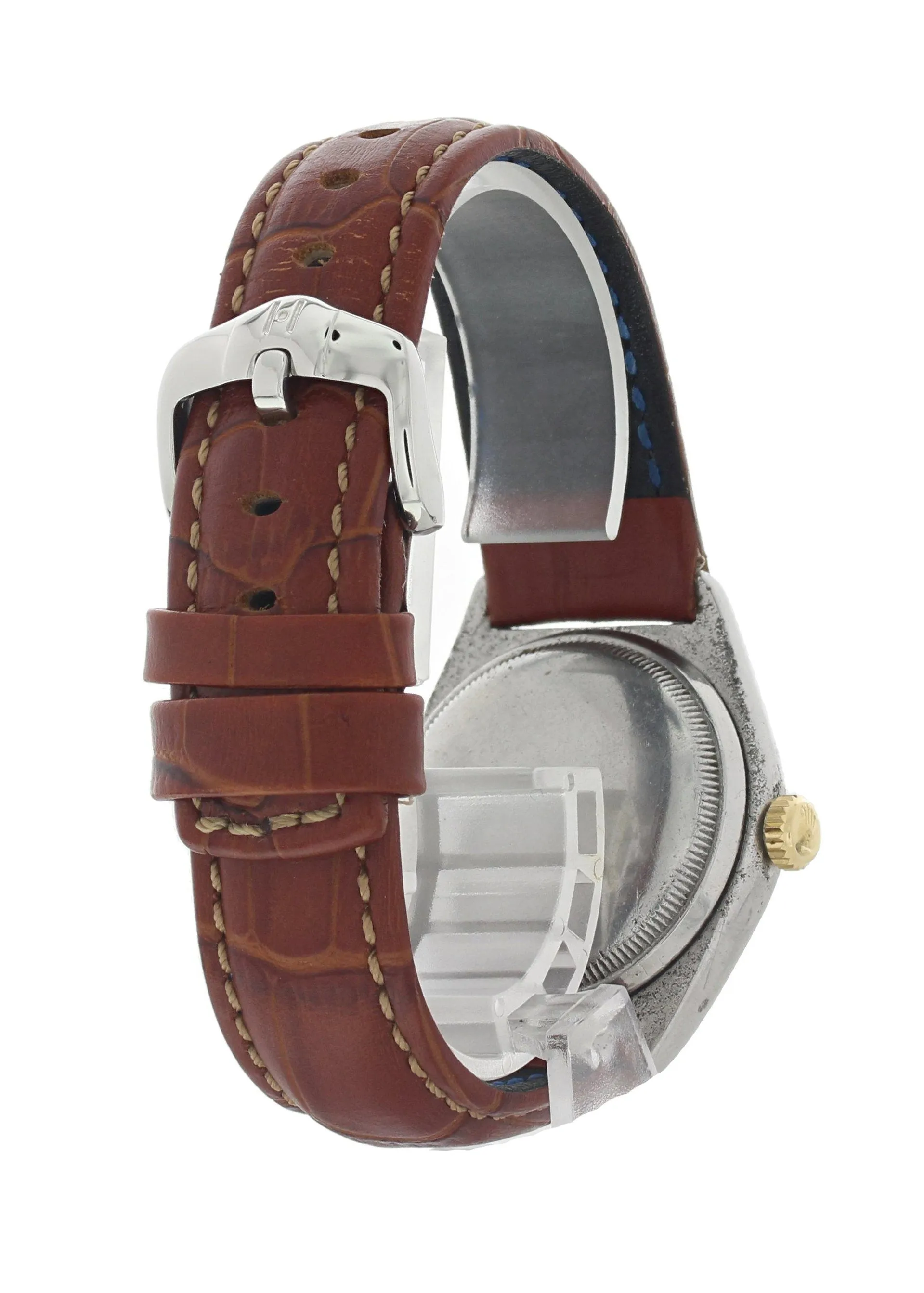 Rolex Oyster Perpetual Engine Turned Bezel 5031 Bubble Back Vintage Mens Watch