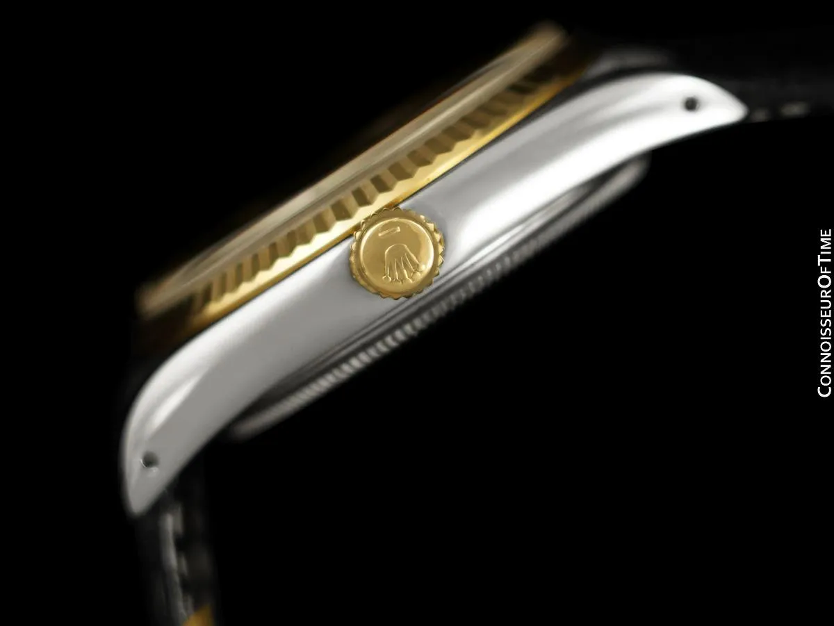 Rolex Oyster Perpetual Mens Two-Tone Ref. 14233 Watch - Stainless Steel & 18K Gold