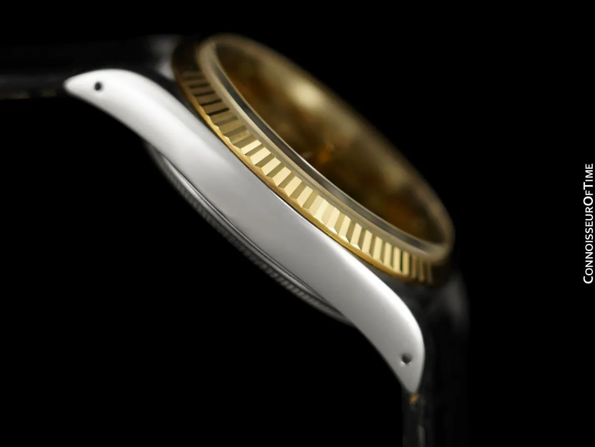 Rolex Oyster Perpetual Mens Two-Tone Ref. 14233 Watch - Stainless Steel & 18K Gold