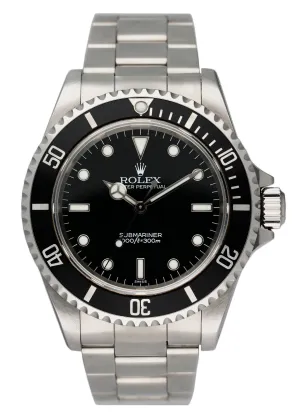 Rolex Submariner 14060 No Date Mens Watch