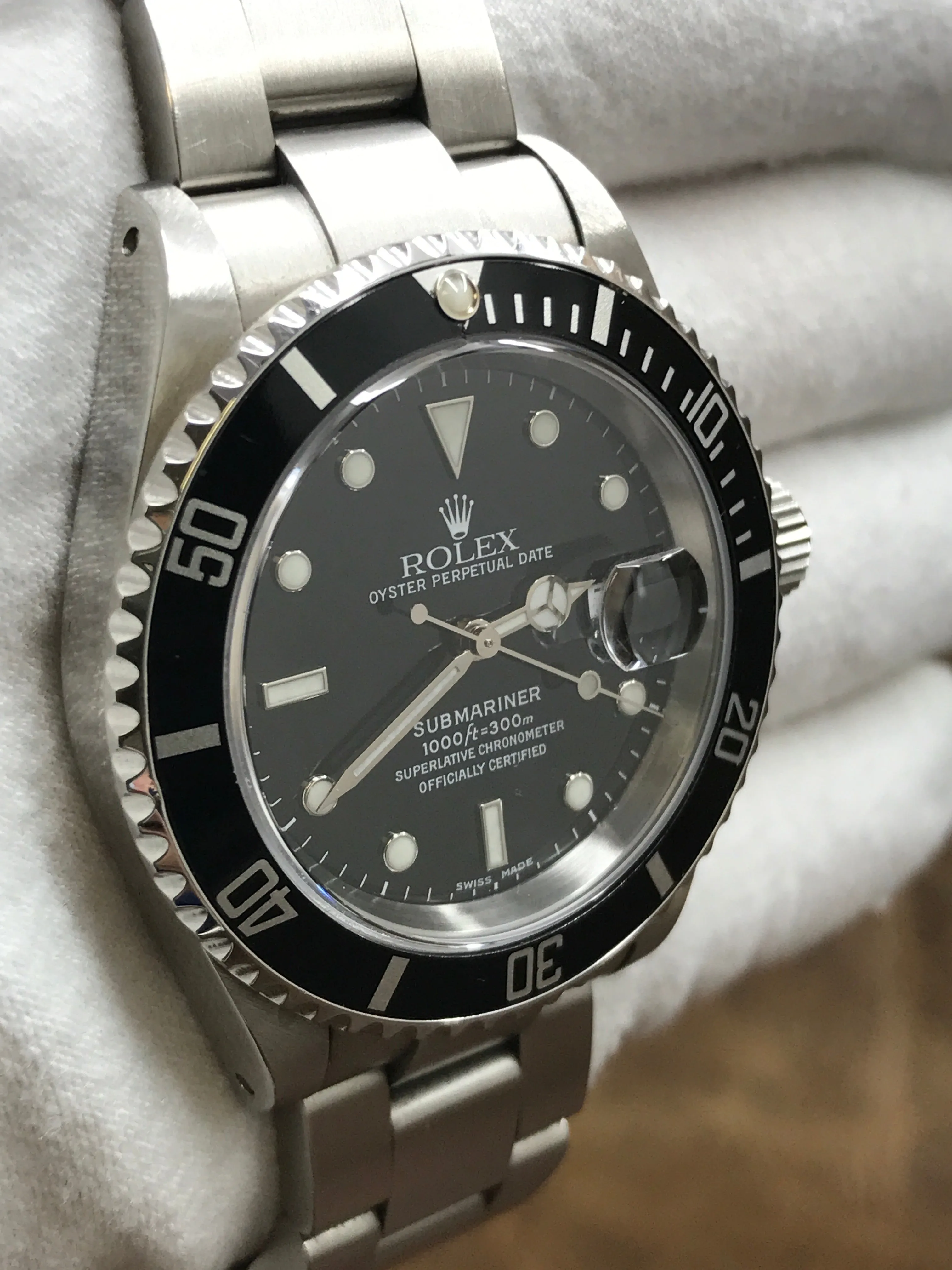 Rolex Submariner Date SEL 16610 Black Dial Automatic Men's Watch