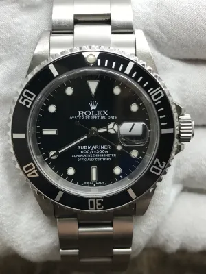 Rolex Submariner Date SEL 16610 Black Dial Automatic Men's Watch