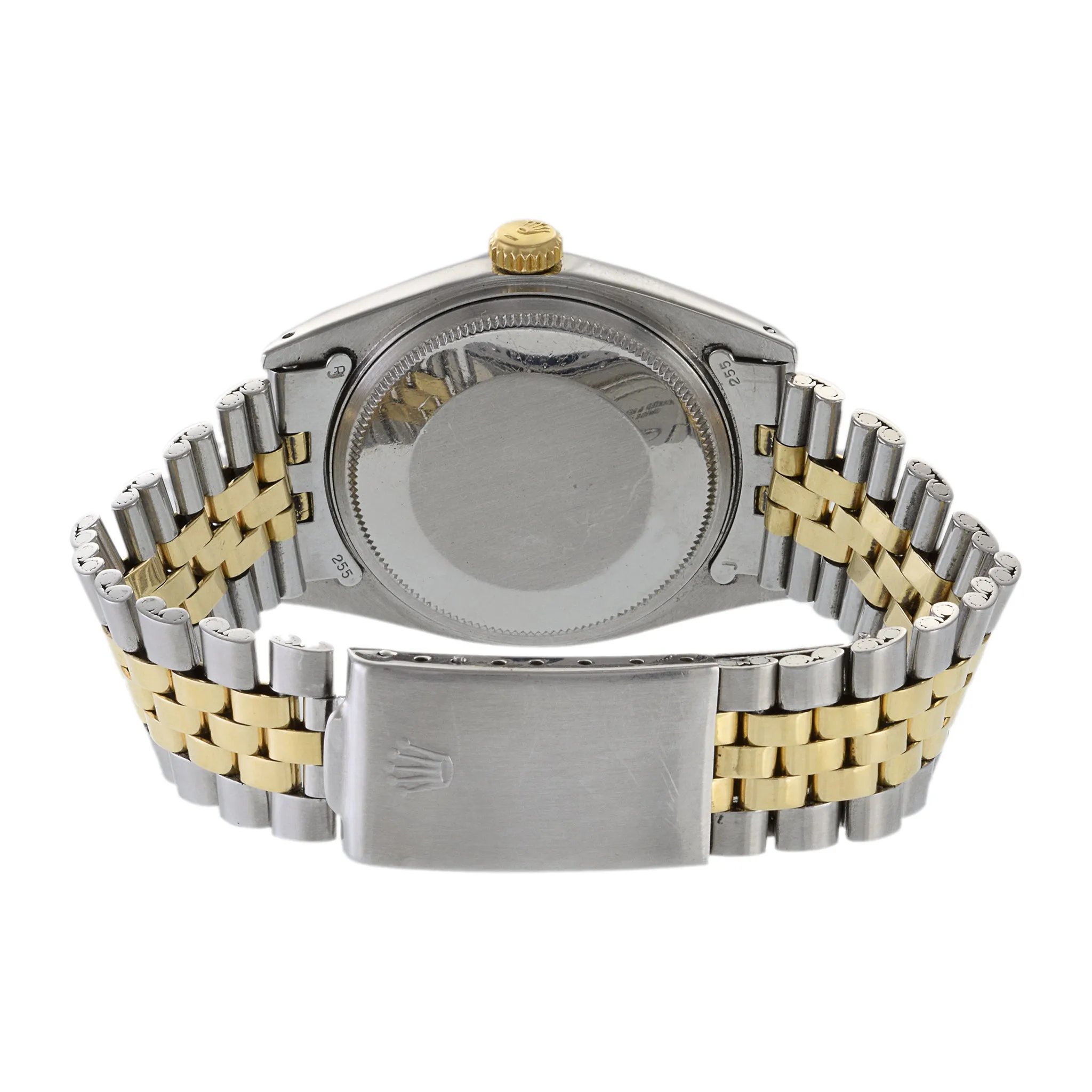 Rolex Two Tone Datejust Reference 1600 36mm With RARE Grey Linen Dial