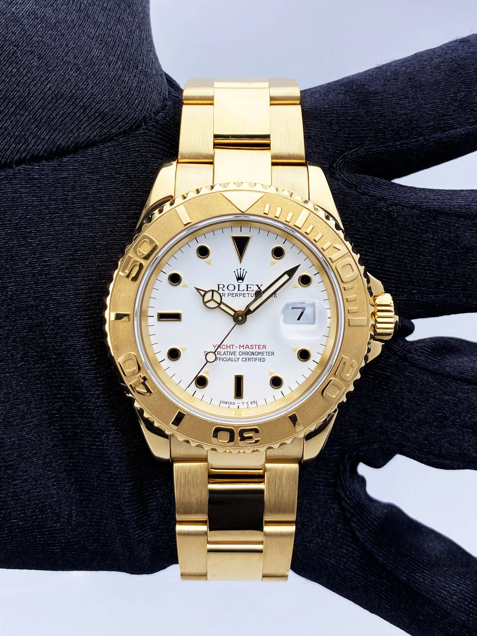 Rolex Yacht Master 16628 18K Yellow Gold Mens Watch