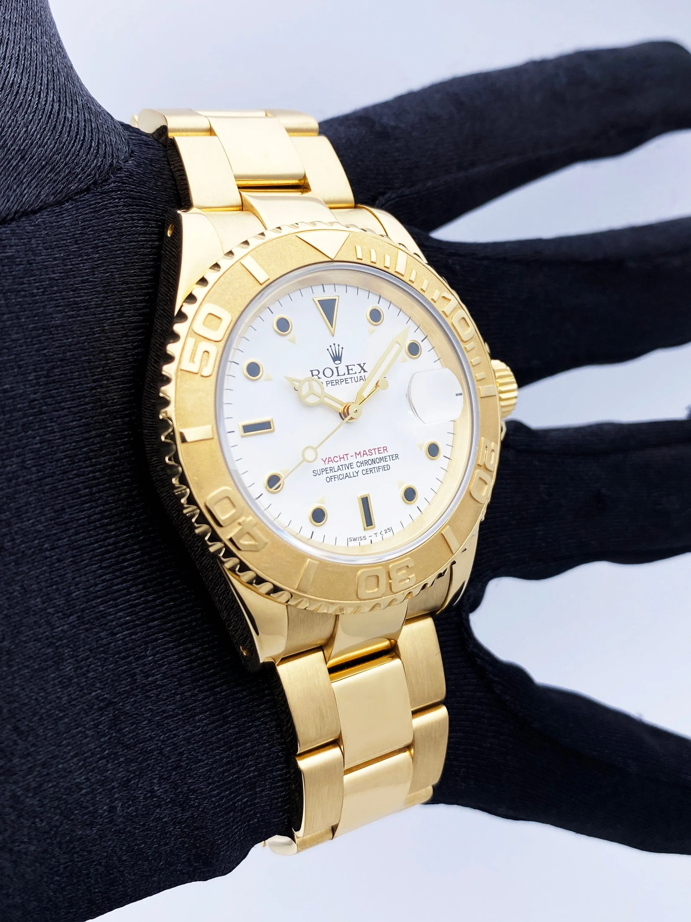 Rolex Yacht Master 16628 18K Yellow Gold Mens Watch