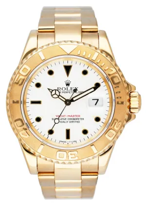 Rolex Yacht Master 16628 18K Yellow Gold Mens Watch