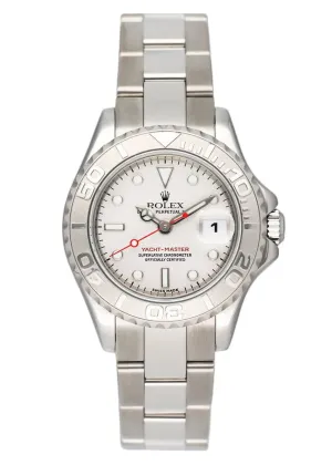 Rolex Yacht-Master Date 169622 Platinum Stainless Steel Ladies Watch