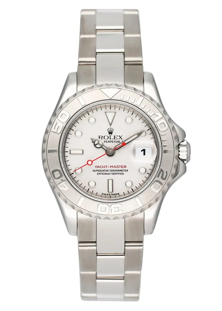 Rolex Yacht-Master Date 169622 Platinum Stainless Steel Ladies Watch