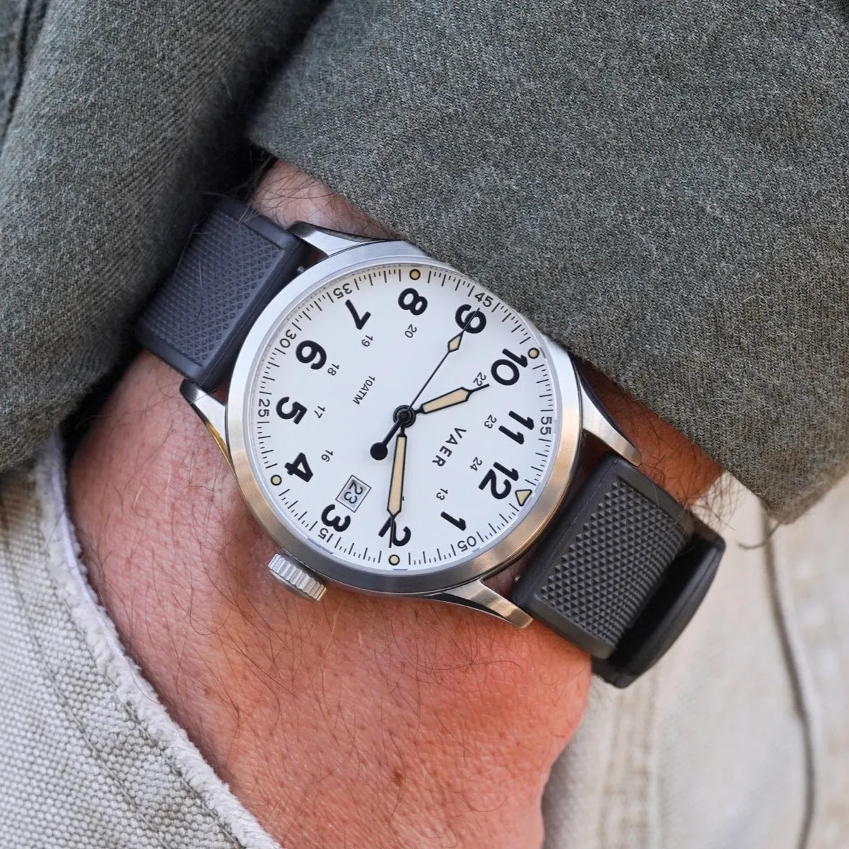 S5 Calendar Field White - 40mm Quartz